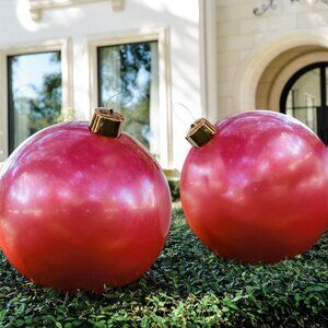 Holiball Inflatable Ornament 18 inch RED